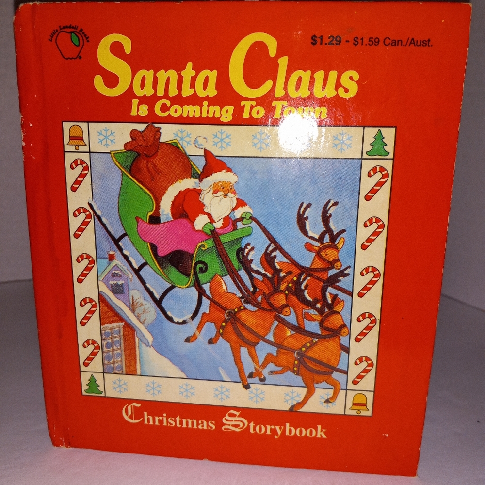 Vintage Santa Claus is Coming to Town from 1995 story book by Landolls